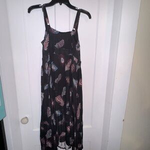 Torrid size 0 super soft knit feather maxi dress